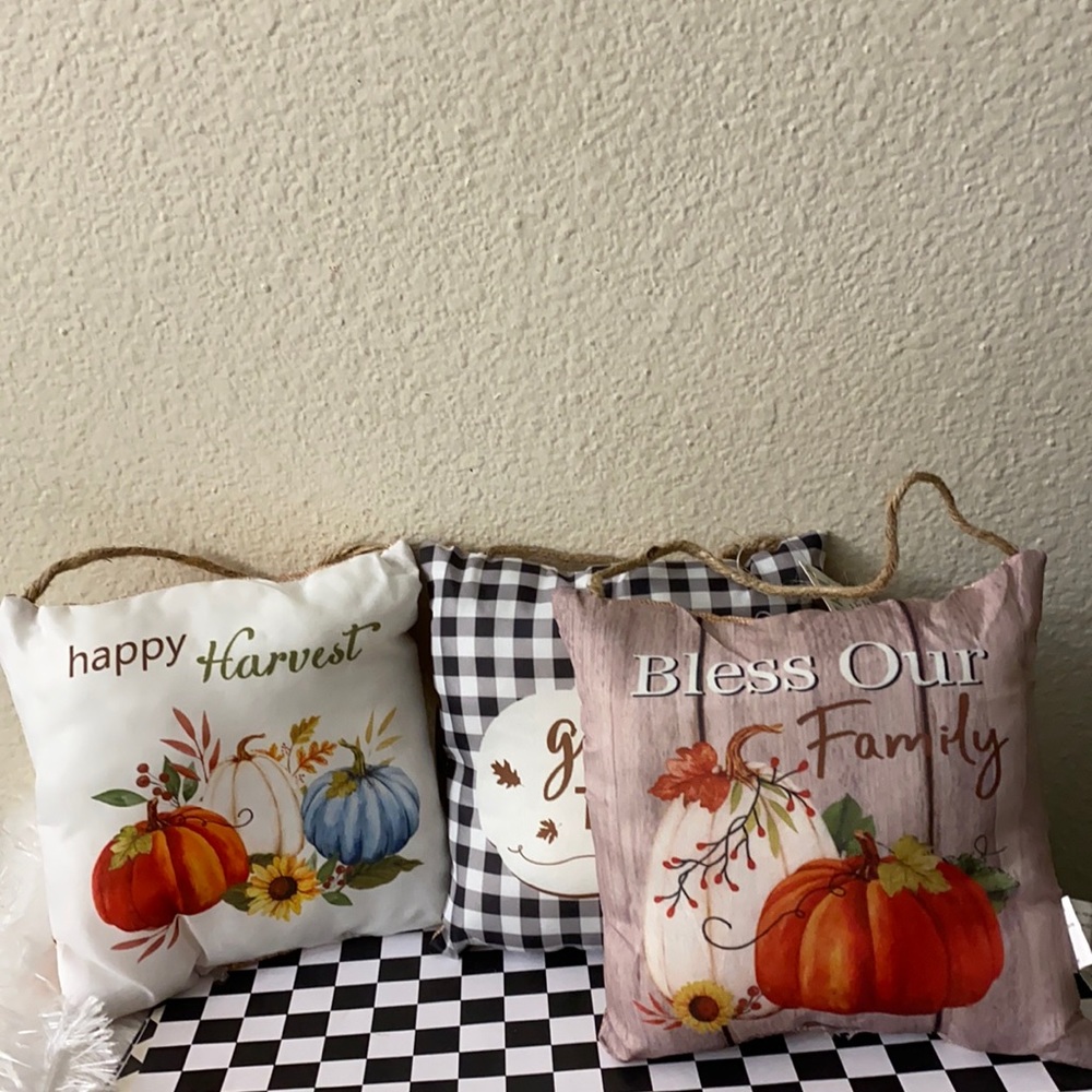 Fall wall pillows